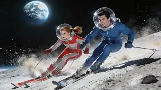 Lunar Ski Resort | 1950s Retro-Futuristic Dreams of the Moon&rsquo;s Winter Paradise