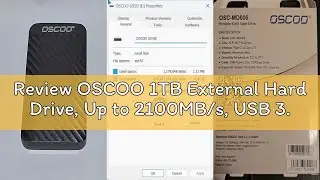 Review OSCOO 1TB External Hard Drive, Up to 2100MB/s, USB 3.2 Gen 2 Portable SSD, External Solid Sta