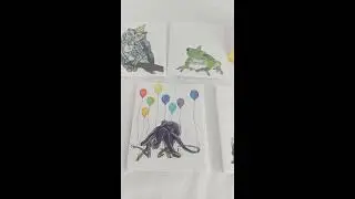 Blue Desk Art-Party Animal Greeting Cards 87004