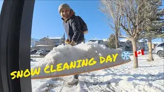 Snow Cleaning & Grocery Shopping ❤️| Real Canada Life 🇨🇦❄️