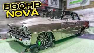 632ci Big Block Chevy Nova Custom Exhaust & Dyno Run!