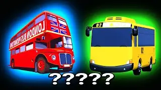 7 Bus Tayo VS London Bus Horn Sound Variations in 65 Seconds