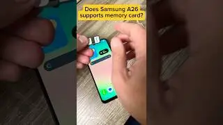 Does Samsung Galaxy A26 5G supports memory SD card? #samsunggalaxy #galaxya26 #samsungtips #shorts