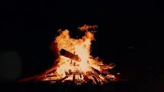 Burning fire in the dark for sleeping, studying, and concentration #sleep #relaxing #comfort