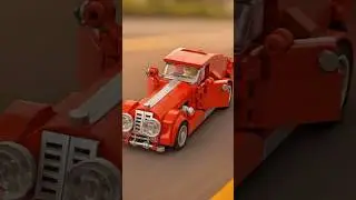 LEGO Vintage Red Classic Car 🚗✨ #lego #legocars #legomoc #legovintage