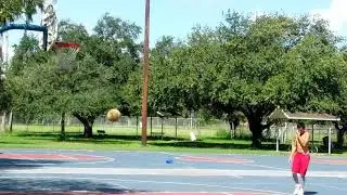 Outdoor Basketball Footage (Swishes, 30 Foot Three-Pointers)