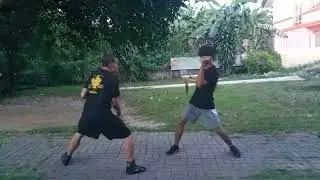 VSCK ESKRIMA Clubs Batangas Philippines chapter.. Pinuti blade shadow drill flow..