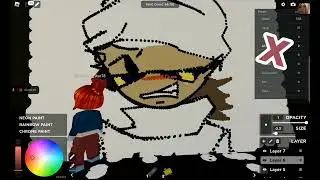 drawing the thief from spray paint to get a badge