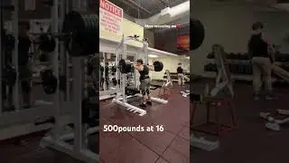 Huge goal achieved. 500 squat at 16 #gym #lifting #bodybuilding  #bench #squat #powerlifting