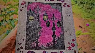 My Art is purple 💜| Asthetic purple scenery painting | Book.of.Art