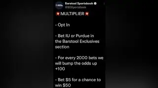 WEEKEND MULTIPLIER EXCLUSIVE FOR INDIANA OR PURDUE BETS!