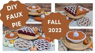 Fall 2022. Dollar Tree faux holiday pies! FUN and EASY!!