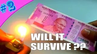 New 2000 Note Fire Test and Rubbing Test [FUNNY TESTING] | 99Tubes