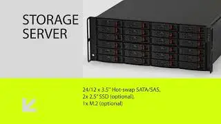 AEWIN Storage Server powered by Dual 3rd Gen Intel Xeon Scalable Processor (Ice Lake-SP) BIS-5222