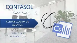 Contabilizar asientos en Contasol