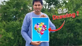 🎈 2 Days Colour pencils Art 🎨 #drawing #art #artwork  @DadsChallengeOfficial