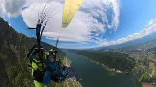 Gerlitzen Paragliding_ 360 degree video_ Ossiacher See