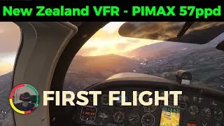 First Flight with Pimax Crystal Super 57PPD | A2A Aerostar 600 NZ Sunset Scenic Flight