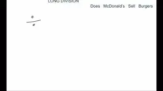 Long division -very basic
