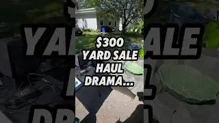 😳 SHE WAS MAD&hellip; $300 Garage Sale Haul‼️ #yardsale #garagesale #reselling