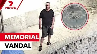 Полиция Сиднея разыскивает вандала, осквернившего военный мемориал АНЗАК в Гайд-парке | 7NEWS