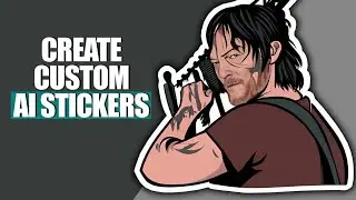 How to make AI Stickers Tutorial ft. Ideogram AI & Insight Face Swap 🤯 Daryl Dixon Walking Dead