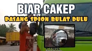 Pasang spion bulat di HINO LOHAN 320 TI