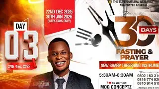 1 HOUR PRAYER AGAINST PHAROAH TO DESTROY SATANIC YOKE || 30DFP || DAY 3 || MOG CONCEPTZ || #prayer