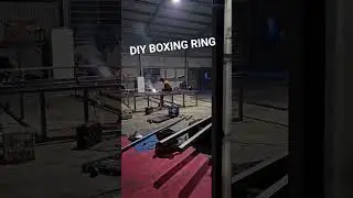 DIY 5x5m boxing ring🥊#boxingring #diy #gym #boxing #viral #motivation 🥊🥊
