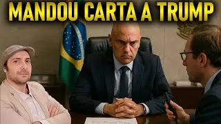 Moraes manda carta a Trump, faz AMEA&Ccedil;A velada e diz que aguarda RETIRADA DAS SAN&Ccedil;&Otilde;ES