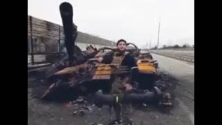 Chechen fighters of the Sheikh Mansur Battalion to Russian invaders...