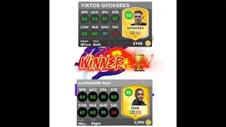 Alexander Isak vs Viktor Gy&ouml;keres who is better DLS25 #gyokeres #isak