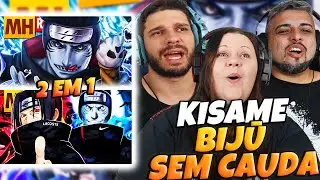 2 EM 1 KISAME (Naruto)| MHRAP Tipo Kisame 2 🌊🦈 + Kisame e Itachi 🦈👁️ | FAMILY REACTS