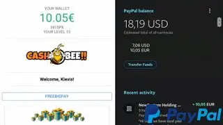 CashBee App - Make Money By Playing Games - Payment Proof (PayPal)