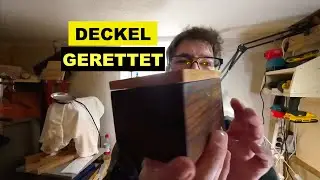 Kleine Dose aus Nussholz - Schiebedeckel gescheitert, neuen gebaut