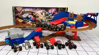Monster Jam World Finals Supercharge Speedway Toys Unboxing & Review