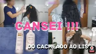Cansei do cabelo cacheado!testando a progressiva Fashion Gold/passo a passo!