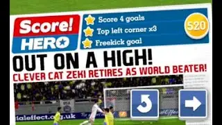 Score Hero Level 520 (3 Stars) Walkthrough - USA vs Brazil