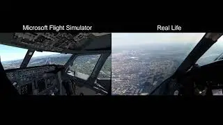 Expressway Visual Real Life vs Microsoft Flight Simulator VR