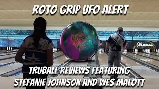 Stefanie Johnson and Wes Malott Throwing the NEW Roto Grip UFO Alert |  TruBall Reviews
