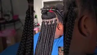 Classic Box Braids tutorial, Don&rsquo;t miss out 😍💕 #braids #hairstyle #shorts