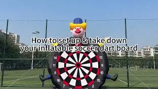 Installation and Packing Instructions for Inflatable Soccer Dart Board #giant #party #darts #soccer