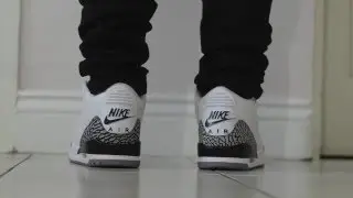 Nike Air Jordan 3 OG 88 White Cement On Feet HD