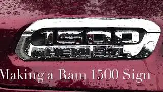 Making a Ram 1500 hood badge sign on my ShopSabre CNC plasma