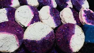 Round Paste Soft Dyed Chalk ASMR Crush | Oddly Satisfying ASMR 