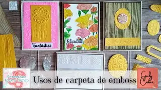 [039] Como usar carpeta de emboss #RetoCerecitas #Tarjetas ***Gaby Cositas***