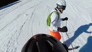 VIRTUAL SKI - Fiberbrunn  - Saalbach  SKICIRCUS skiing music video -real time