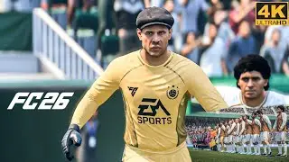 EA Sport FC 26 | CLASSIC XI vs SOCCER AID  ft. Maradona, Lev Yashin, & All Legendary Football [4K60]
