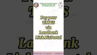 Pay your taxes online via Landbank Link.BizPortal #BIR #Taxes #Landbank