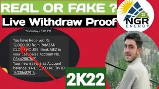 NGR Energy Withdraw Proof | NGR Energy Real Or Fake | Live Withdraw Proof Tech Ali Official